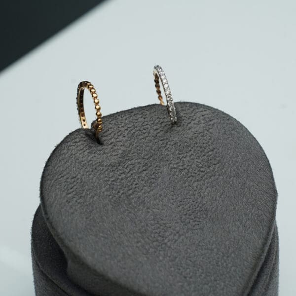 18Kt Gold Diamond Hoops Earrings DBI/67