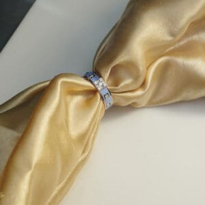 14Kt Gold Diamond Blue Unisex Band Ring DRL14/1284
