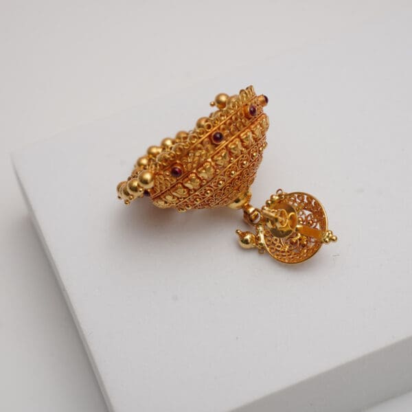 22Kt Gold Itelian Jhumka for Wedding ER22/1395