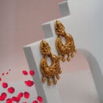 22Kt Yellow Gold Antoque Temple Chandbali CB22/19