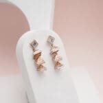18Kt Gold Trianlge Multi layer Jhumka for wedding JH18/129