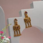 22Kt Yelow Gold Kundan Earrings ER22/611