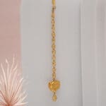 22Kt Yellow Gold Heart Maang Teeka TK22/26