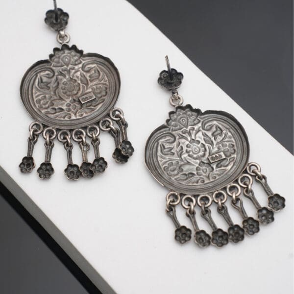 925 Silver Oxidised Earrings JLSS/1
