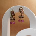 Regal Radiance: 18kt Gold Kundan Polki Earrings PKE18/37 Regal Radiance: 18kt Gold Kundan Polki Earrings PKE18/37