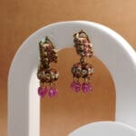 Regal Radiance: 18kt Gold Kundan Polki Earrings PKE18/37 Regal Radiance: 18kt Gold Kundan Polki Earrings PKE18/37