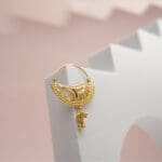 18 Kt Yellow Gold Traditional Nath – NT18/166 | Bridal Nose Ring 18 Kt Yellow Gold Traditional Nath – NT18/166 | Bridal Nose Ring