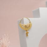 18 Kt Yellow Gold Traditional Nath – NT18/166 | Bridal Nose Ring 18 Kt Yellow Gold Traditional Nath – NT18/166 | Bridal Nose Ring