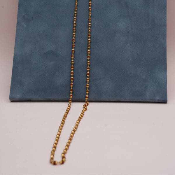 18kt Gold Cap 5 face Rudraksha Mala CN18/1772