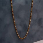 18kt Gold Cap 5 face Rudraksha Mala CN18/1772