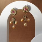 Regal Radiance: 18kt Gold Kundan Polki Earrings PKE18/34 Regal Radiance: 18kt Gold Kundan Polki Earrings PKE18/34