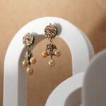 Regal Radiance: 18kt Gold Kundan Polki Earrings PKE18/34 Regal Radiance: 18kt Gold Kundan Polki Earrings PKE18/34