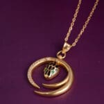 18Kt Yellow Gold Snake pendant With Chain CN18/1754
