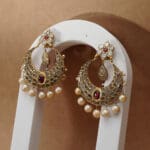 Kundan And Pearl Chand Bali/ Earrings BERM/1