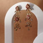18Kt GOLD POLKI KUNDAN EARRINGS PKE18/107