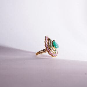 22Kt Gold Polki Adjustable Ring RL22/2319 22Kt Gold Polki Adjustable Ring RL22/2319