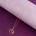 18Kt Yellow Gold Snake pendant With Chain CN18/1754