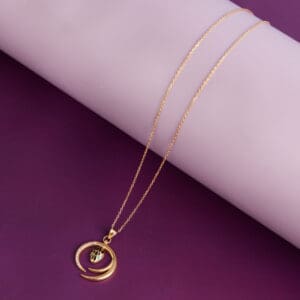 18Kt Yellow Gold Snake pendant With Chain CN18/1754