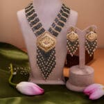 22kt Gold Necklace with Matching Earrings Set ST22/1272