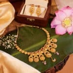 22kt Gold Necklace with Earrings ST22/1023