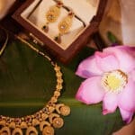 22kt Gold Necklace with Earrings ST22/1023