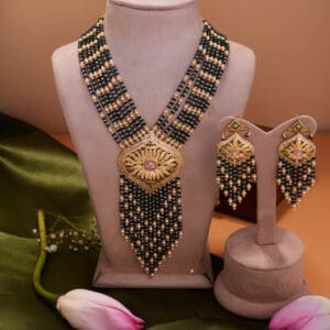 22kt Gold Necklace with Matching Earrings Set ST22/1272
