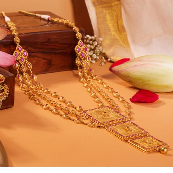 22 Kt Gold Long Necklace NK22/37