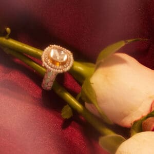 18KT GOLD PEARL POLKI KUNDAN RING PKR18/19