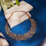 18kt Gold Beautiful Diamond Necklace for Wedding DNK/177