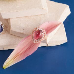 18Kt Yellow Gold Pink Polki Diamond Ring DRL/1509 18Kt Yellow Gold Pink Polki Diamond Ring DRL/1509