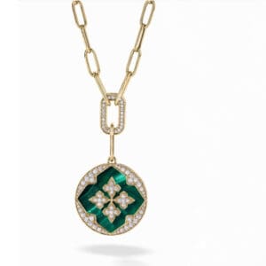 The Gaia Medallion 18K Yellow Gold NECKLACE FARAH KHAN ATELIER FKA/128