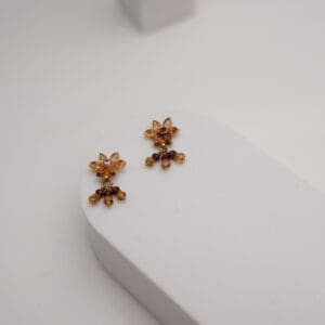 18kt Gold Flower Lightweight Dailywear Earring ER18/671
