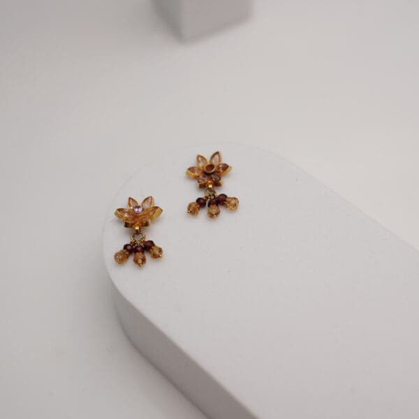 18kt Gold Flower Lightweight Dailywear Earring ER18/671