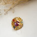 18kt Gold Polki Kundan Ring PKR18/15