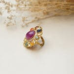 18kt Gold Polki Kundan Ring PKR18/15