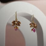 18kt Gold Beautiful Leaf Earrings ER18/220