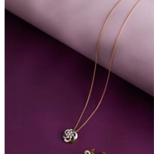 18kt Gold Diamond Minimal Necklace for Her DCN/68