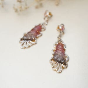 18KT Diamond Gold Earrings for Wedding & Engagement DJH/2