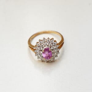 18Kt Gold Diamond Ring DRL/1070