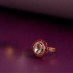18kt Gold Kundan Polki Ring PKR18/20