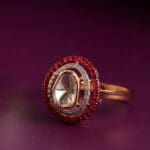 18kt Gold Kundan Polki Ring PKR18/20