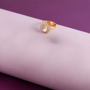 14Kt Gold Kundan Polki Ring PKR14/16
