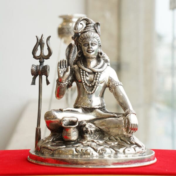 925 Silver Shiv Ji Statue MRTSS/1