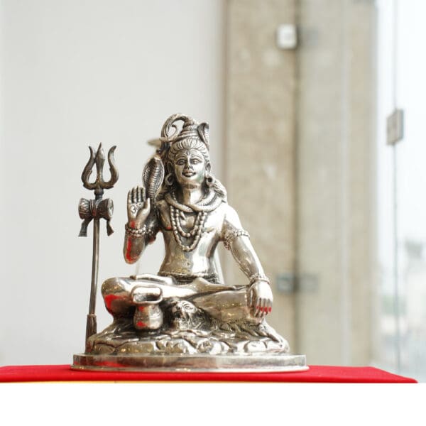925 Silver Shiv Ji Statue MRTSS/1