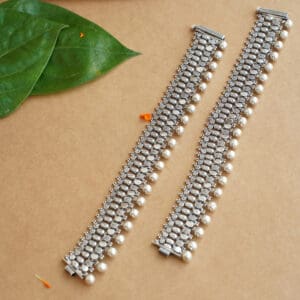 925 Antique Silver Heavy Anklet for Wedding PYSS/17