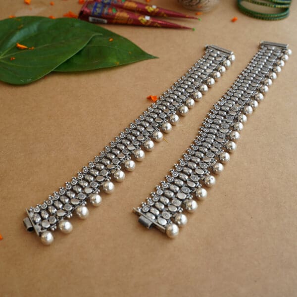 925 Antique Silver Heavy Anklet for Wedding PYSS/17