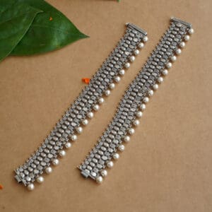 925 Antique Silver Heavy Anklet for Wedding PYSS/17