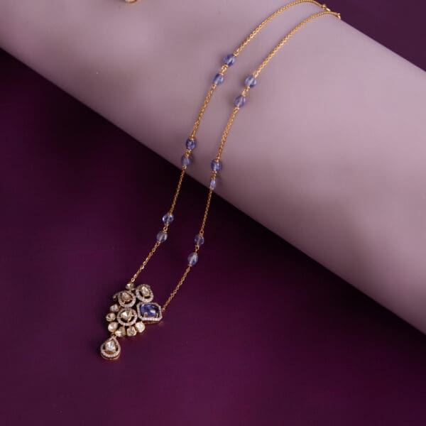 18KT Gold kundan Polki Necklace PKC18/5