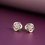 18kt Gold Stud Diamond Earrings DER/541