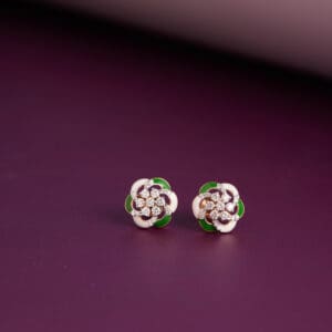 18kt Gold Stud Diamond Earrings DER/541